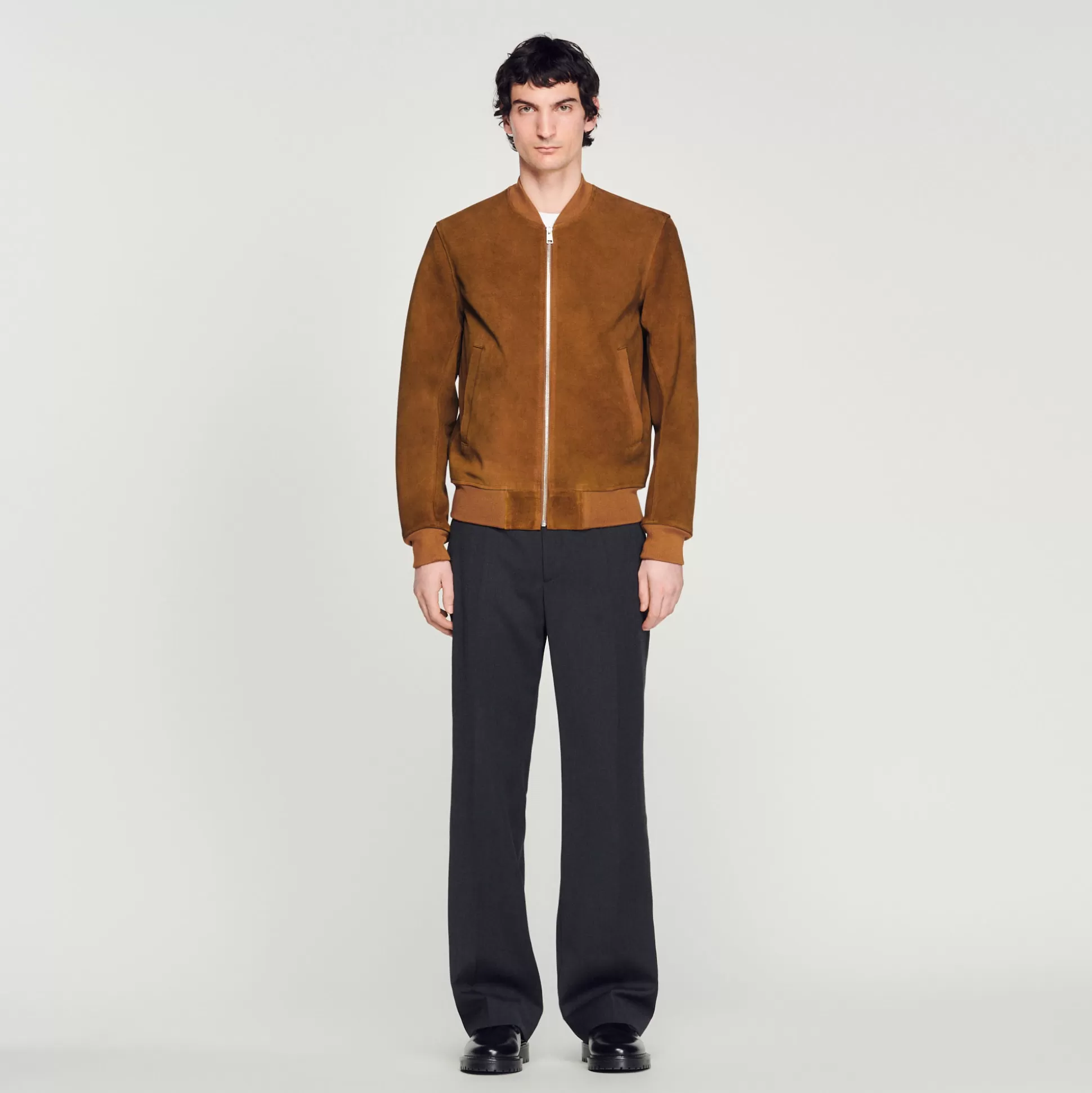 Outlet Blouson En Cuir D'Une Tannerie Certifiée Homme Manteaux & Blousons