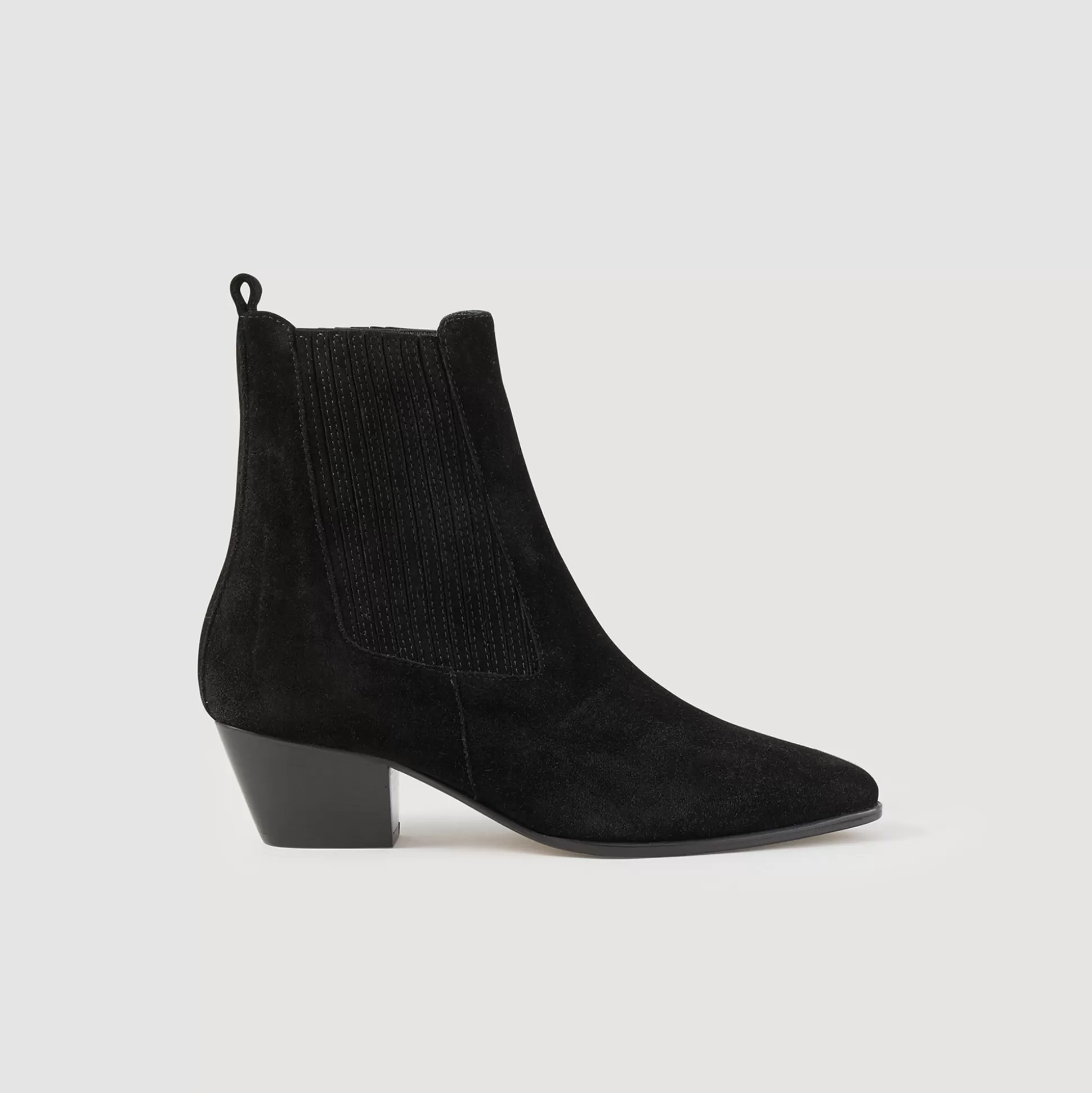 Cheap Boots En Cuir À Élastiques Femme Bottines