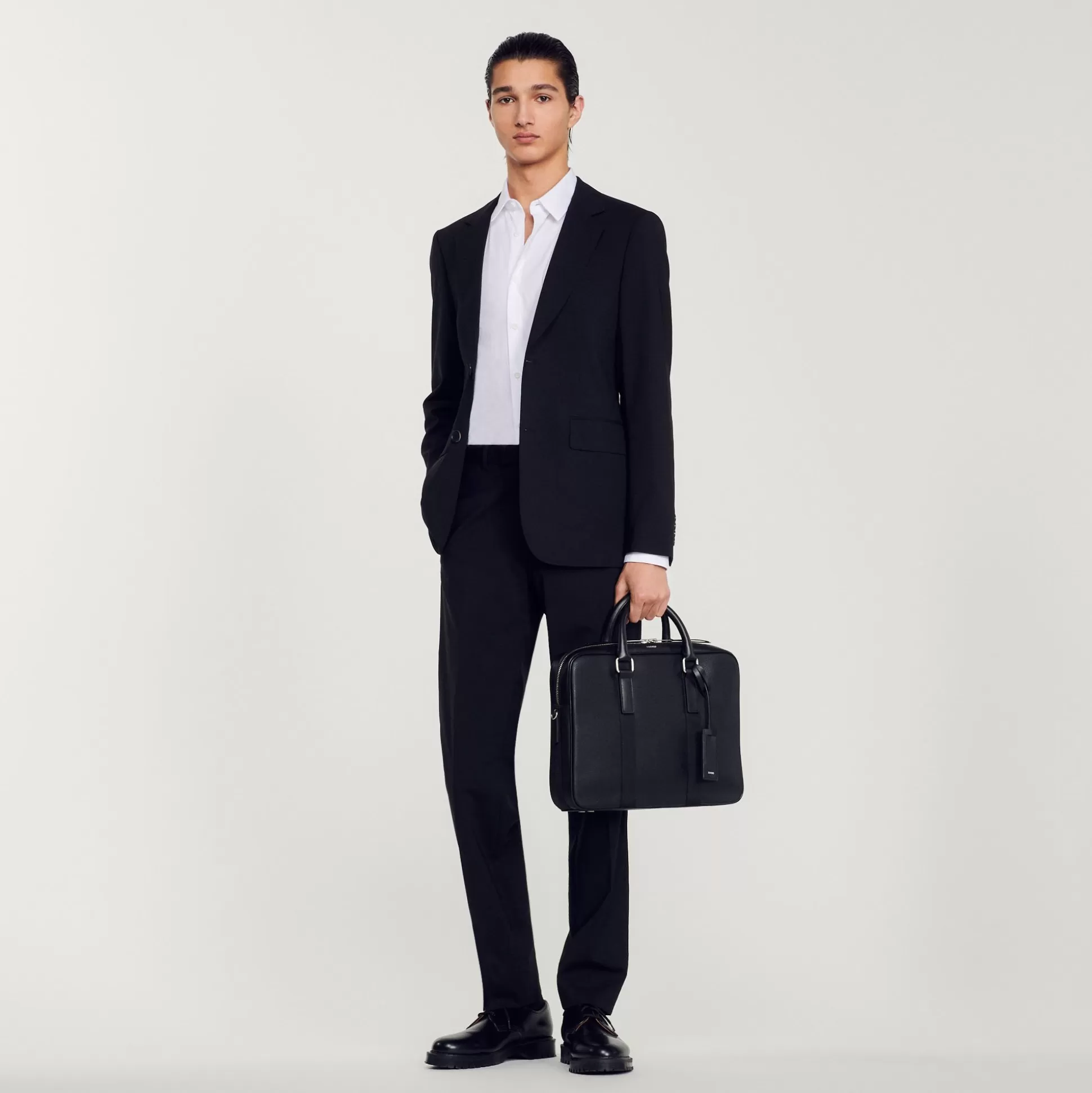 Outlet Grand Briefcase En Cuir Homme Sacs Business