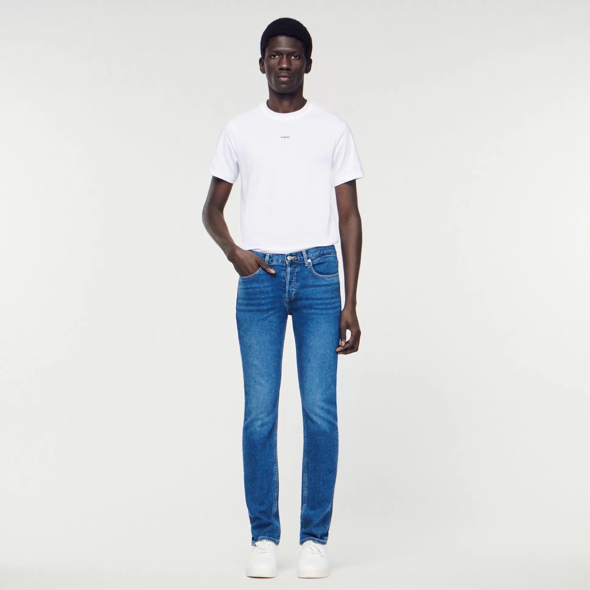 Shop Jean Slim Avec Délavage Waterless Homme Jeans