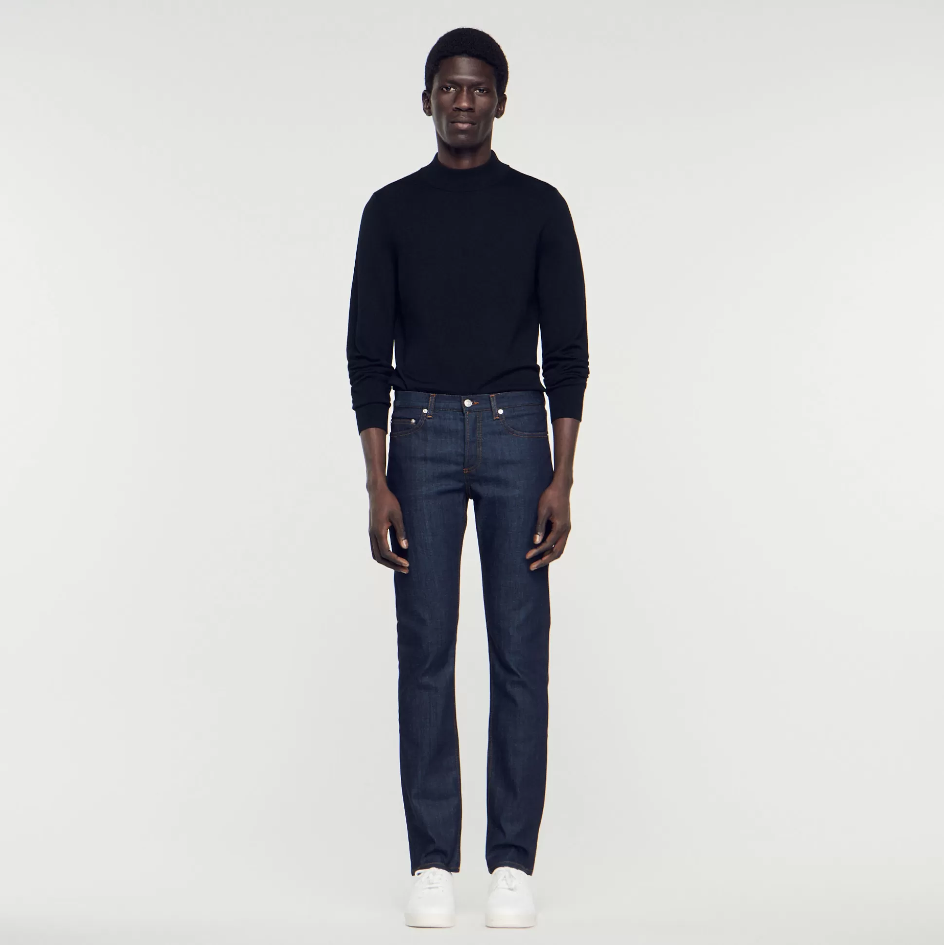 Cheap Jean Étroit Avec Délavage Waterless Homme Jeans