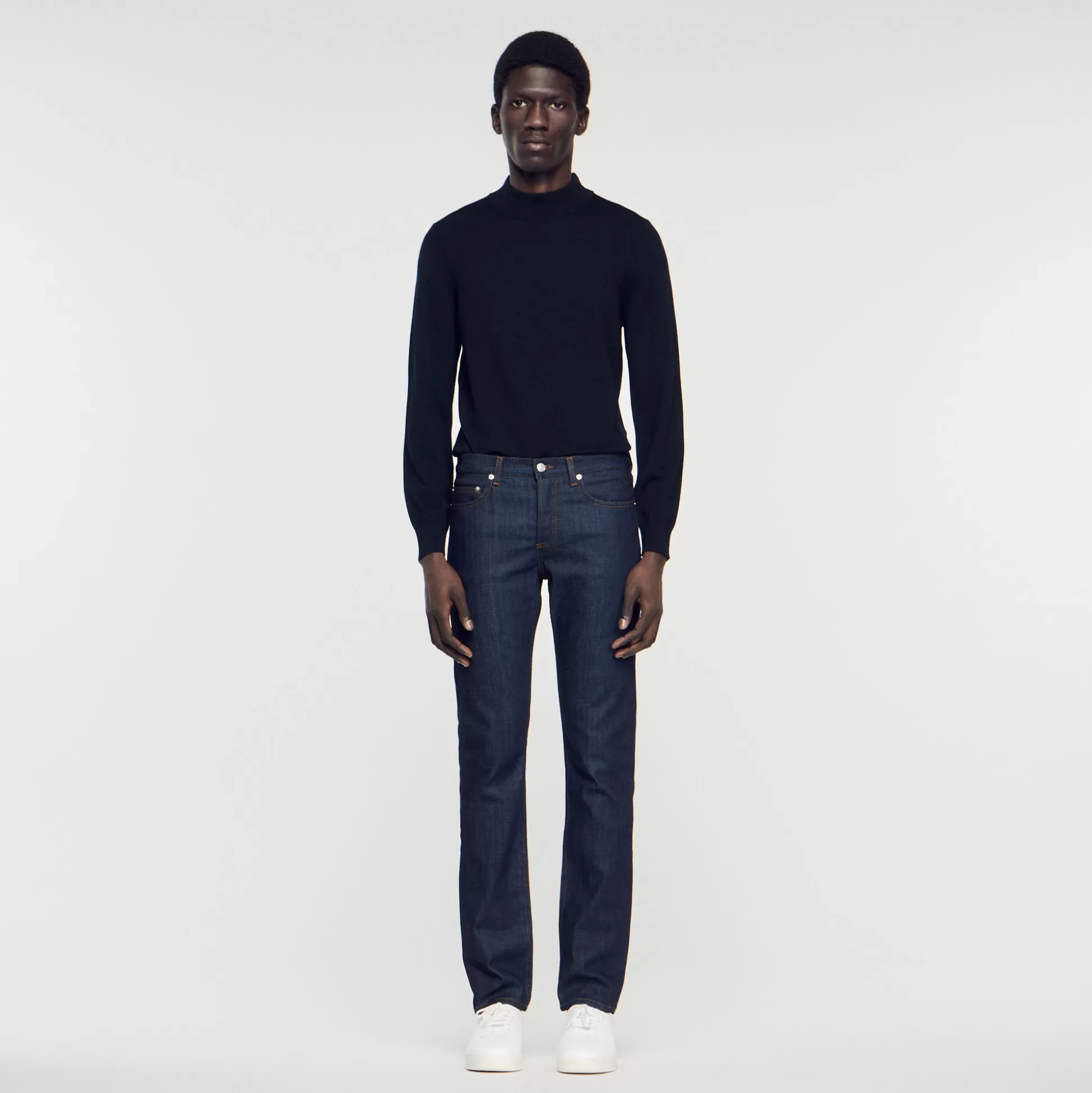 Cheap Jean Étroit Avec Délavage Waterless Homme Jeans