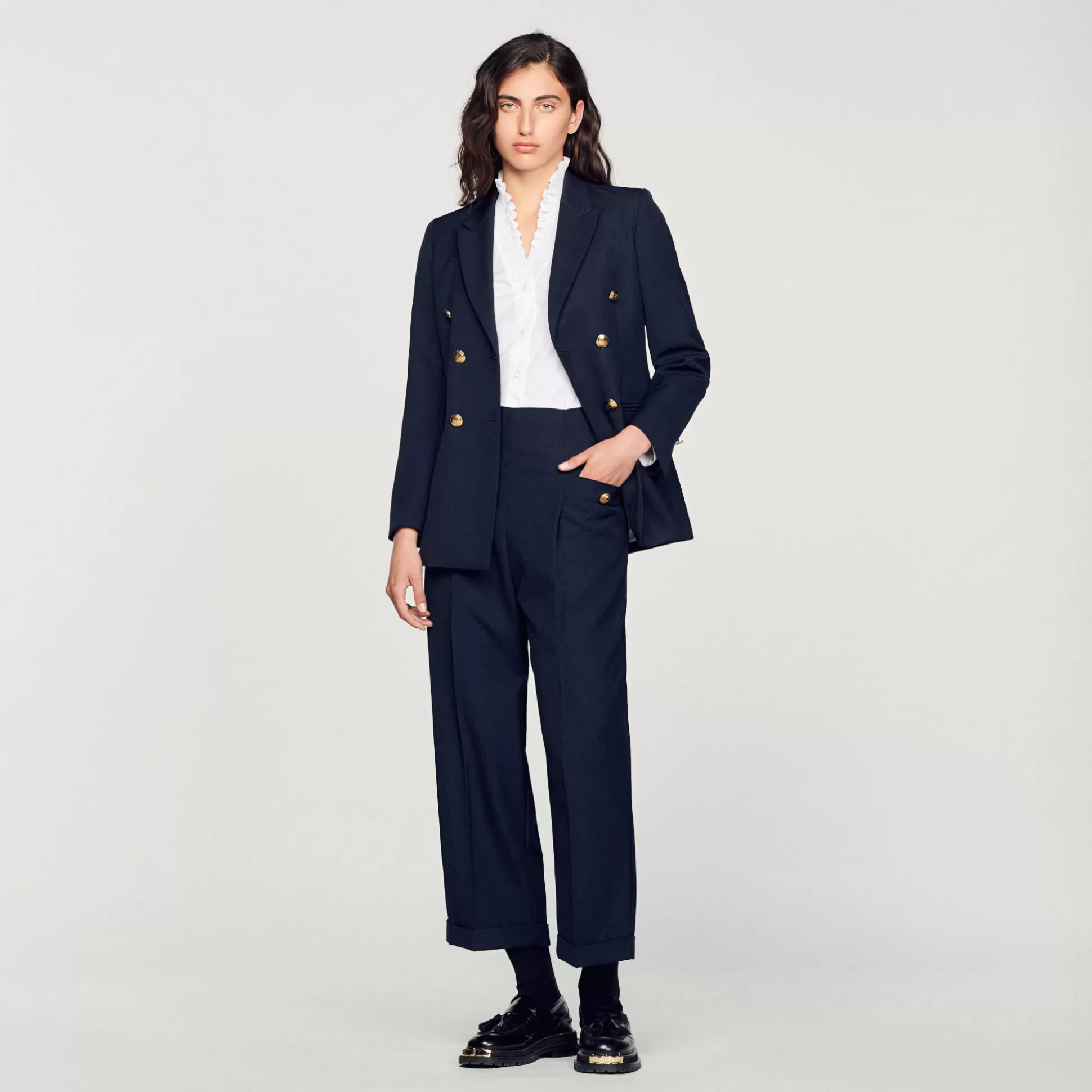 Sale Pantalon À Plis Femme Pantalons