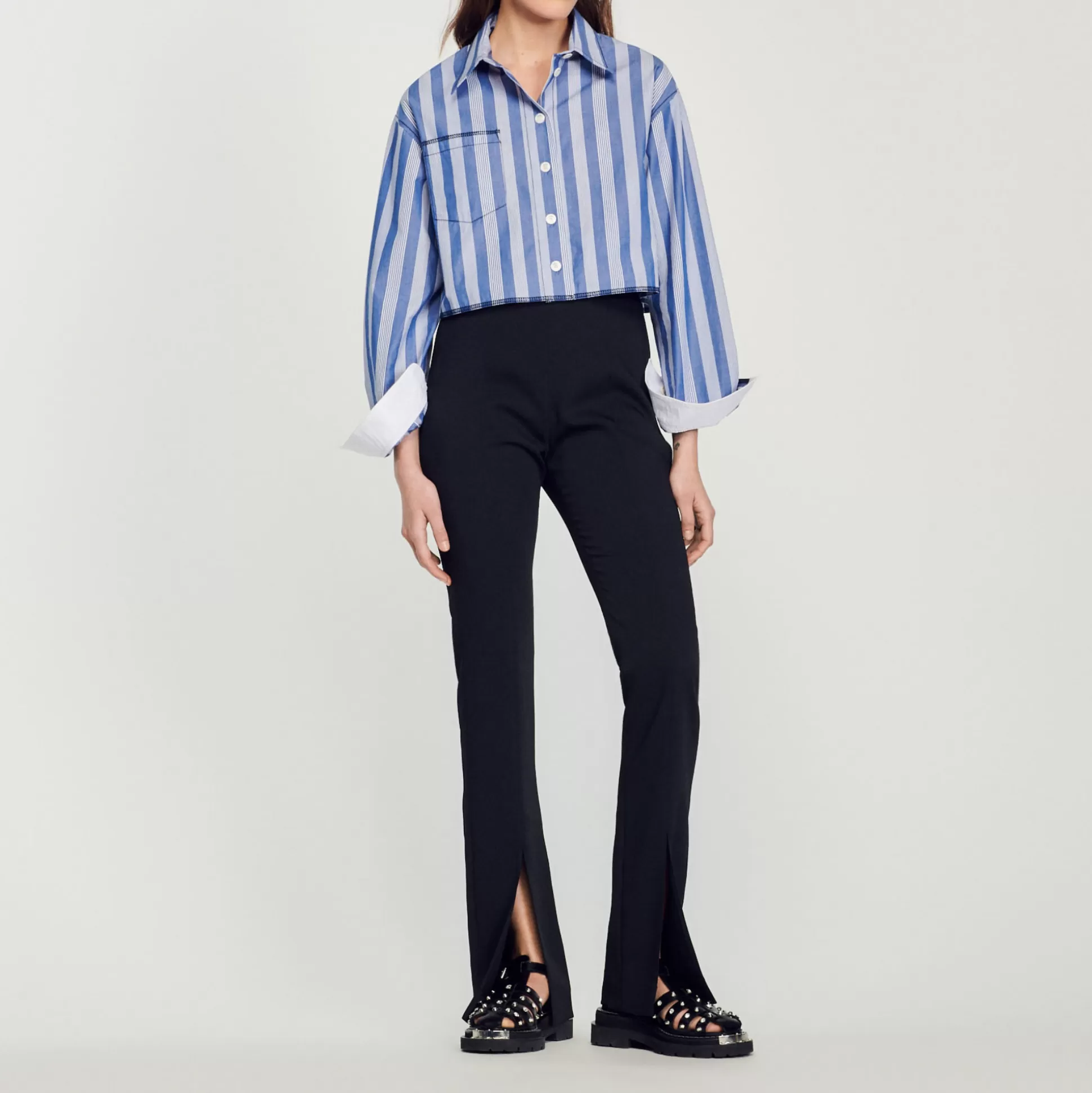 Cheap Pantalon Évasé Femme Pantalons