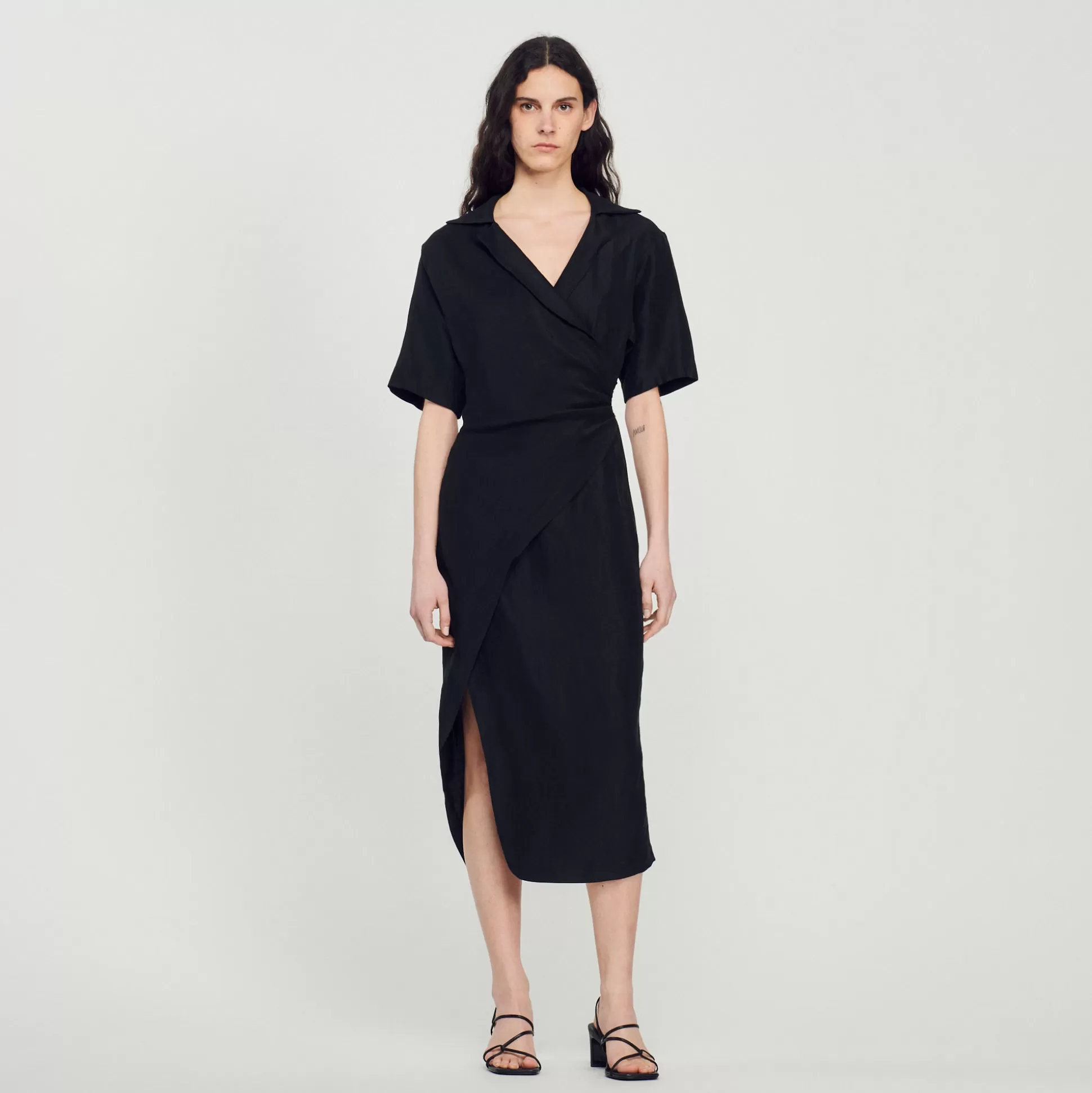 Store Robe Drapée Asymétrique Femme Robes