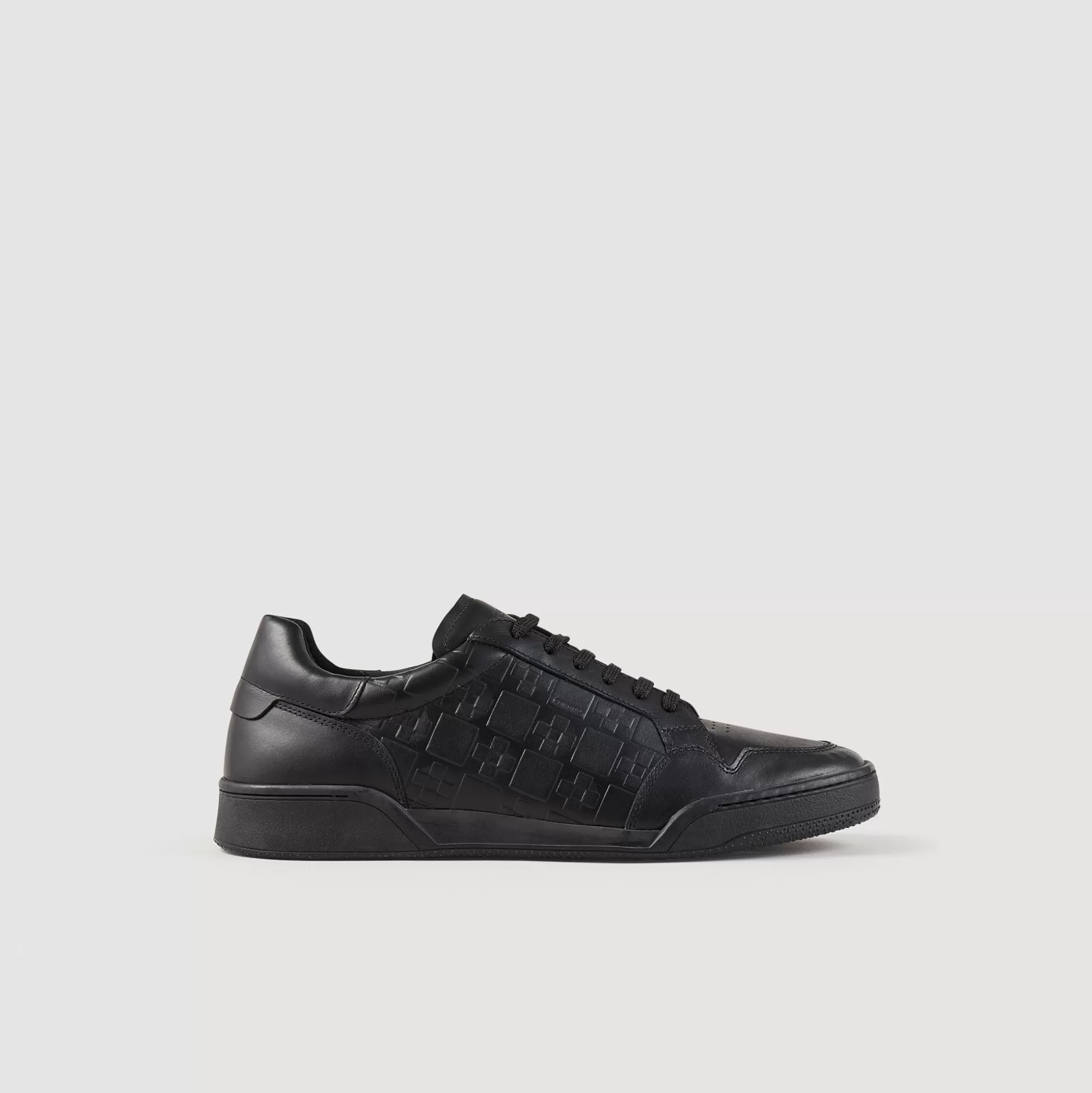 Outlet Sneakers En Cuir Embossé Square Cross Homme Sneakers