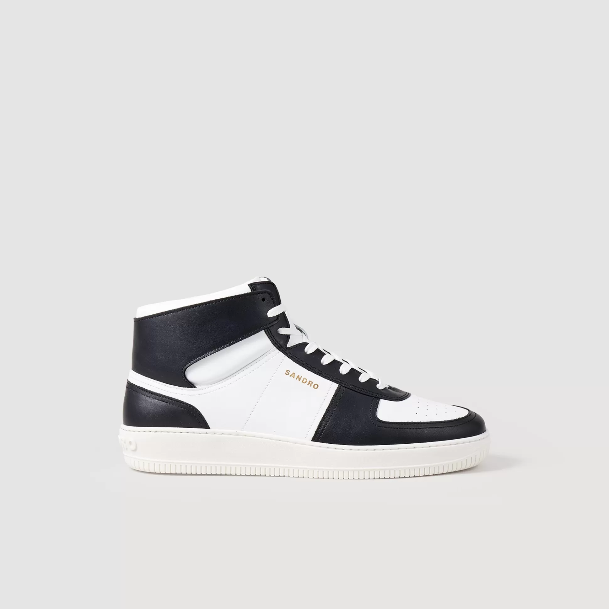 Sale Sneakers Montantes En Cuir Homme Sneakers