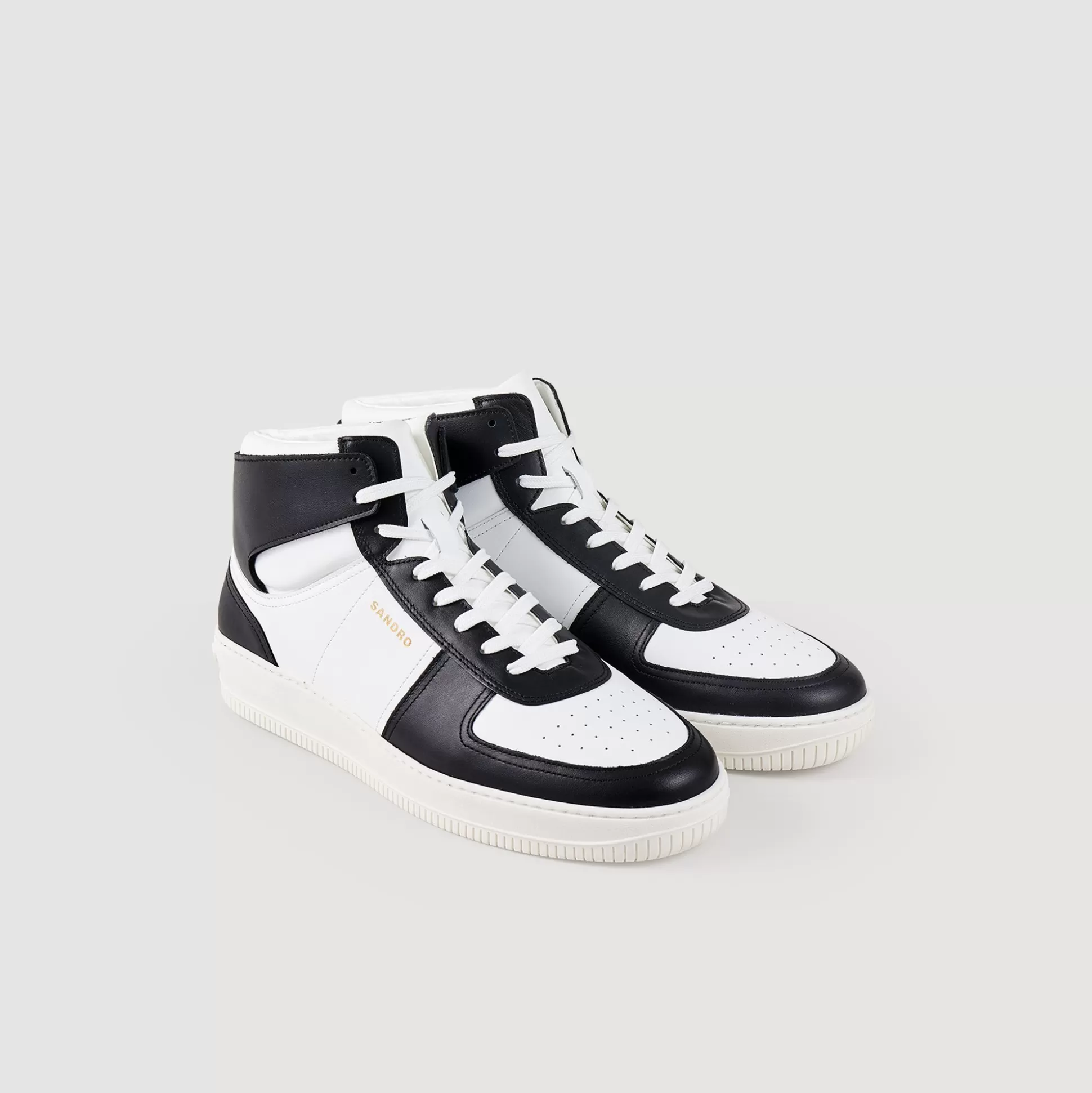 Sale Sneakers Montantes En Cuir Homme Sneakers