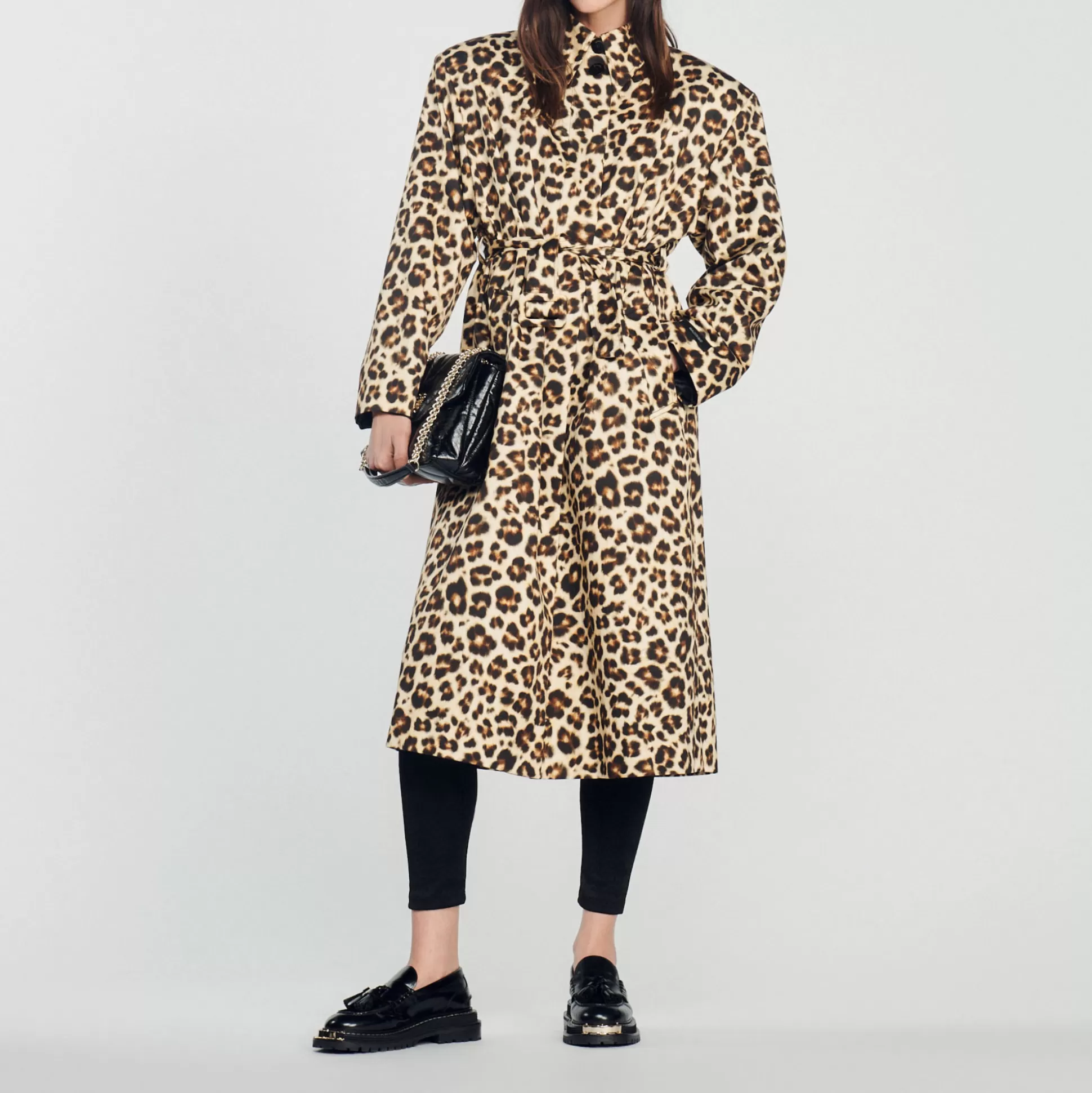 Flash Sale Trench Oversize Léopard Femme Manteaux