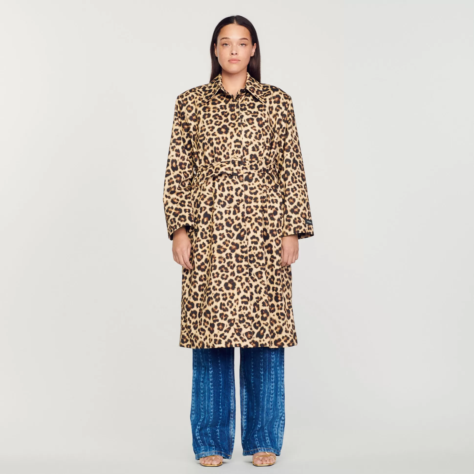 Flash Sale Trench Oversize Léopard Femme Manteaux